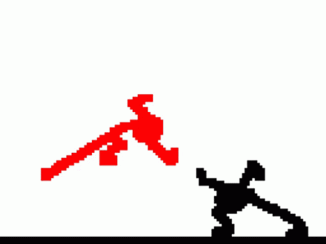 Stickman Intense Fight Scene GIF