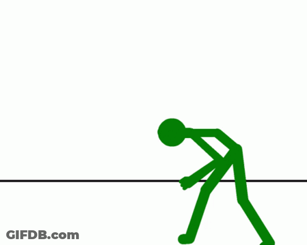 Stickman Pivot Front Flip Animation GIF