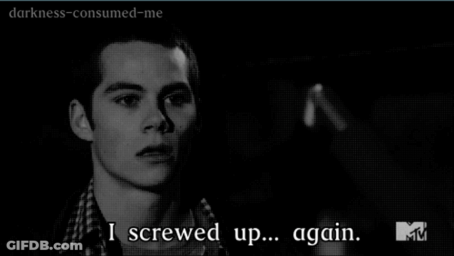 Stiles Stilinski Feeling Sad GIF