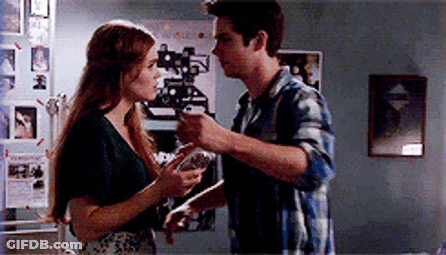 Stiles Stilinski Hugging A Girl GIF