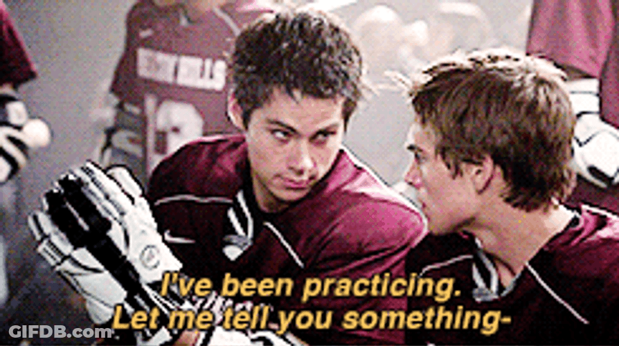 Stiles Stilinski Wearing Sportswear GIF