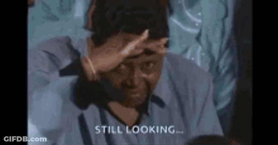 Still Looking Around Old Lady GIF