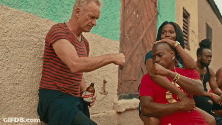 Sting Fist Bump GIF