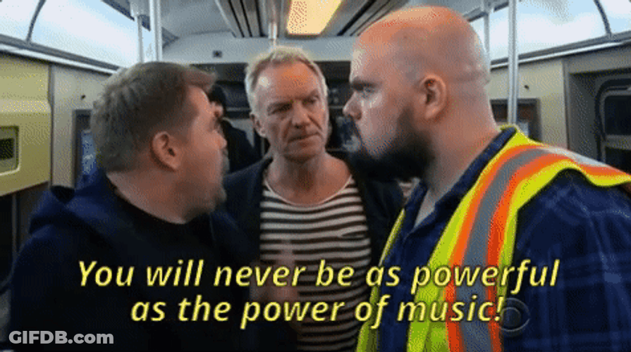 Sting James Corden GIF