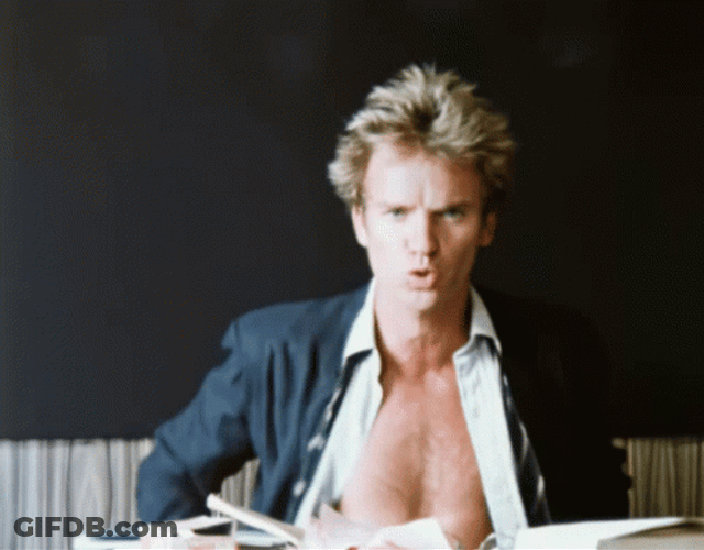 Sting Man Taking Off Shirt GIF