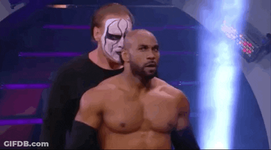 Sting Mascot Grappling GIF