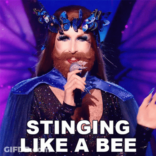 Stinging Like A Bee Meme GIF