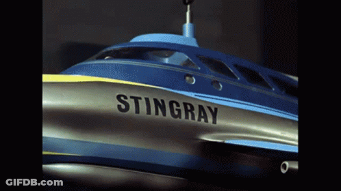 Stingray Airplane Flying In Dark GIF