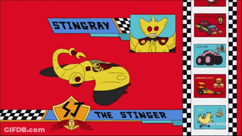 Stingray And Stinger Cartoon Characters GIF