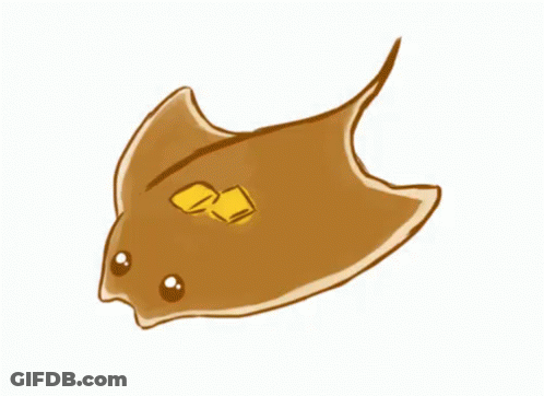 Stingray With Butter On Back GIF