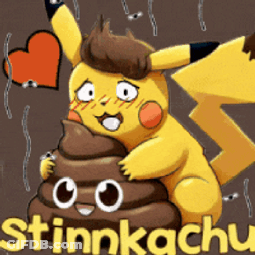 Stinkachu Poop GIF