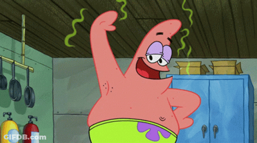 Stinky Armpit Patrick Star SpongeBob GIF