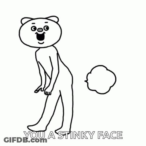 Stinky Face Bear Animated Dancing GIF