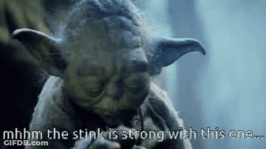 Stinky Yoda Stink Is Strong Meme GIF