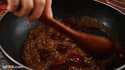 Stirring Maangchi GIF