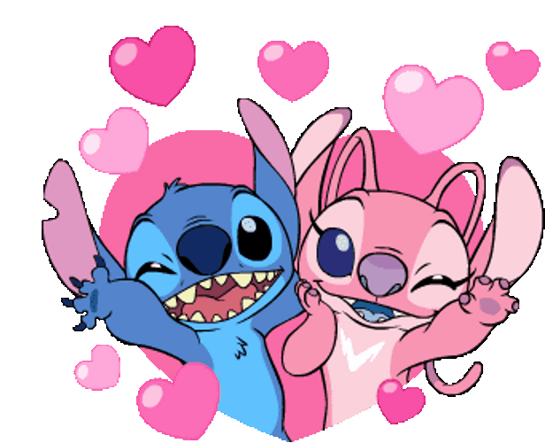 Stitch Angel Love Wink GIF