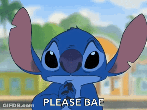 Stitch Asking For Bae GIF