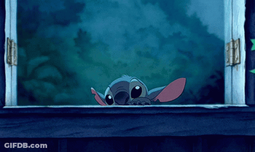Stitch Close Up Funny Face GIF
