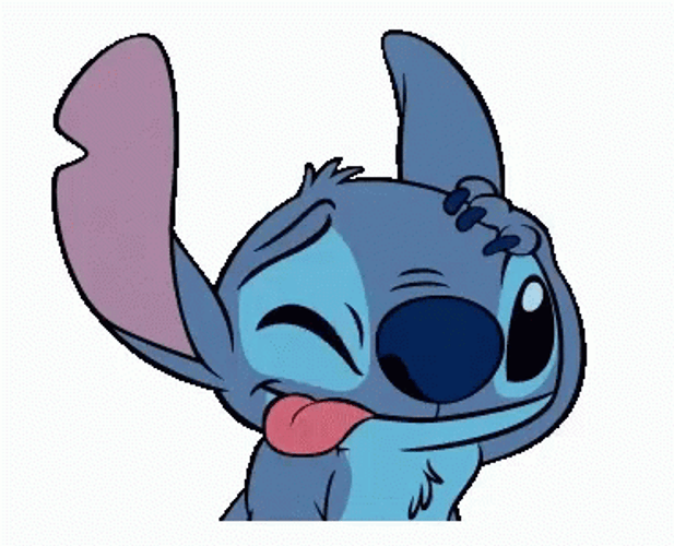 Stitch Cute Head Scratch GIF