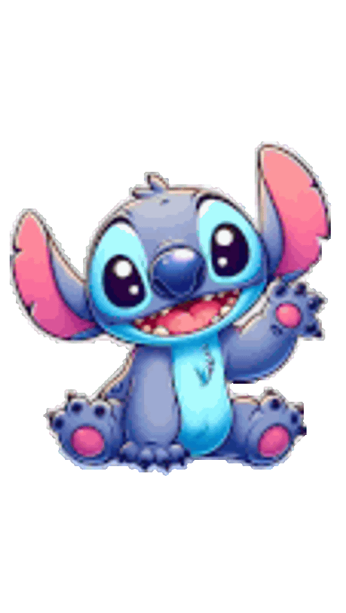 Stitch Dando Tchau Sticker GIF
