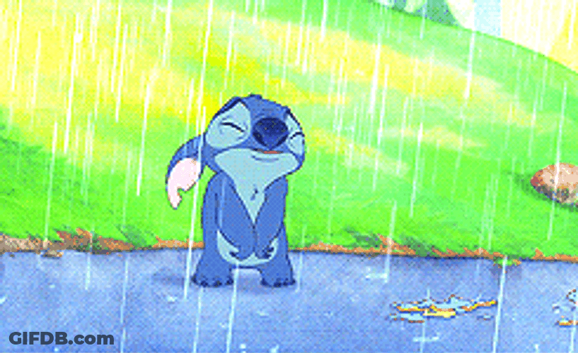 Stitch Dropping On Knees Lilo And Stitch GIF