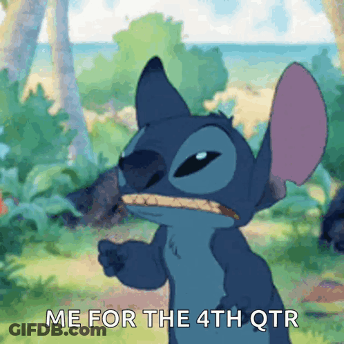 Stitch From Lilo And Stitch Is Saying Me For The 4Th Qtr GIF
