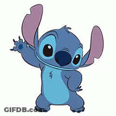 Stitch From Lilo & Stitch Waving GIF