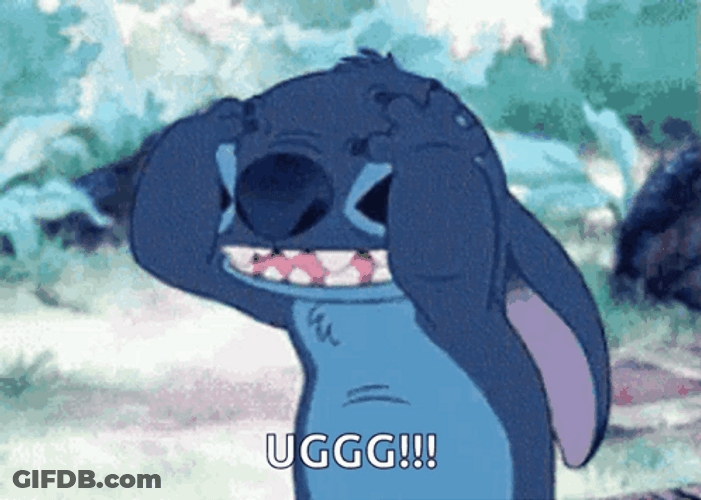 Stitch Frustration Fml GIF