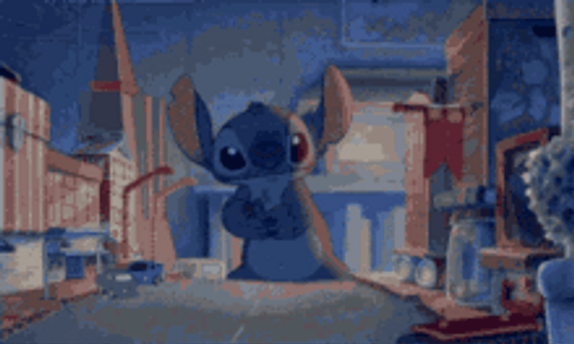 Stitch Godzilla Rampage GIF