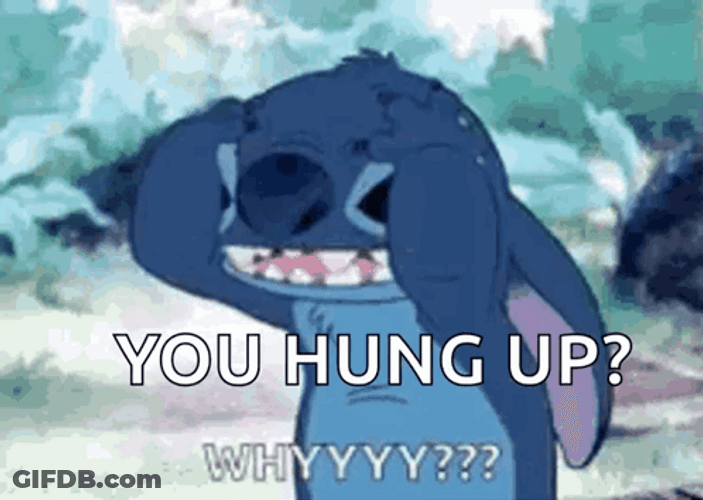 Stitch Hang Up You're Annoying Me GIF