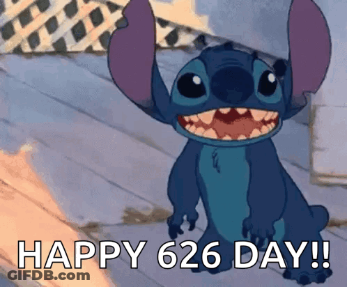 Stitch Happy 626 Day GIF