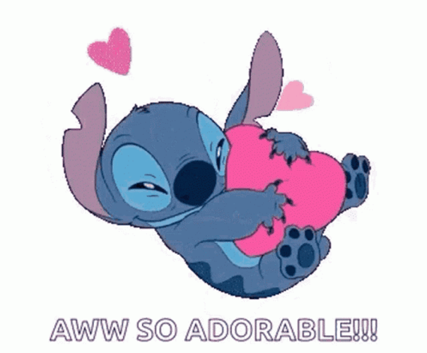 Stitch Hi Aww So Adorable GIF