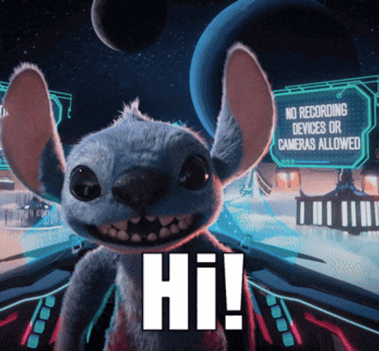 Stitch Hi GIF