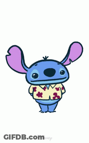 Stitch Holding Rose Will You Accept This Rose GIF