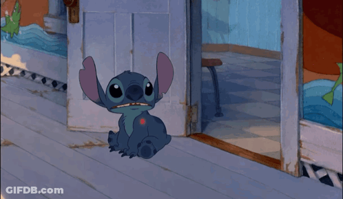 Stitch Hugging Girl GIF