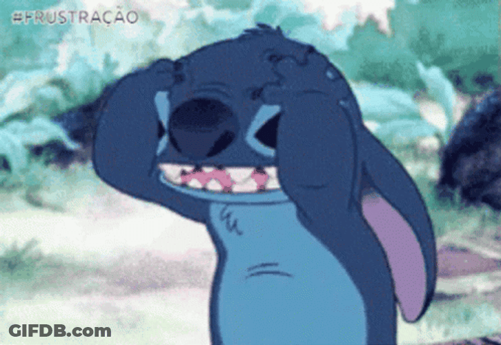 Stitch In Frustration GIF