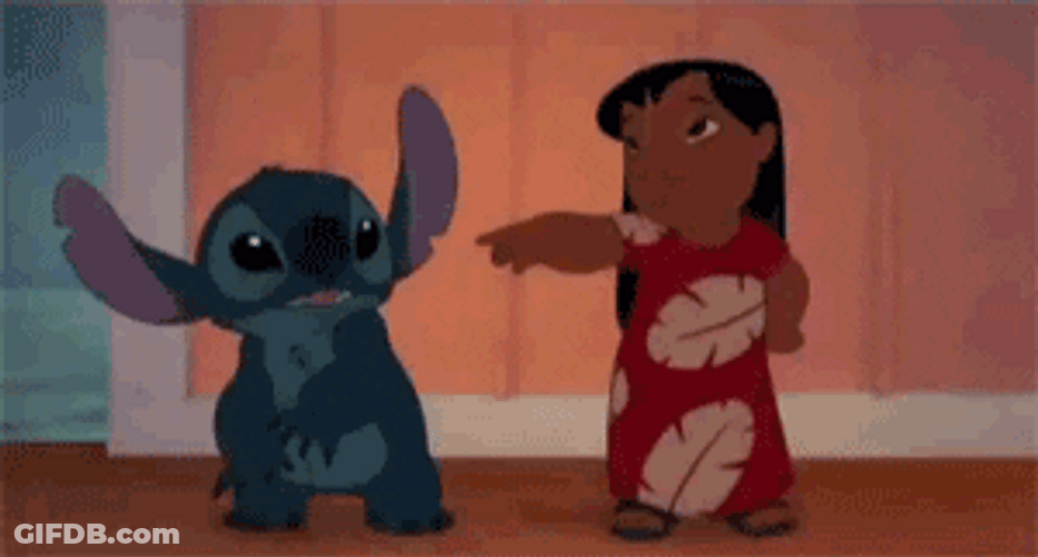 Stitch Love For Lilo Not Touching You GIF
