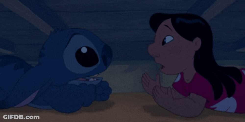 Stitch Love Good Night Story GIF