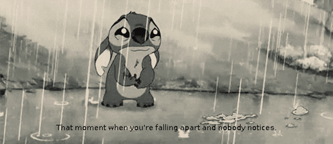 Stitch Love Happy Life Not Sad One GIF