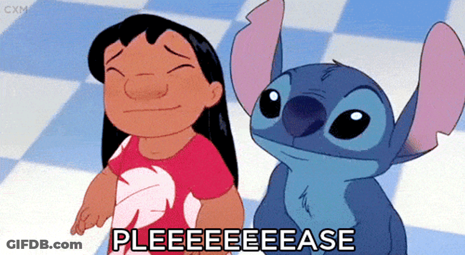 Stitch Love Lilo Saying Please GIF