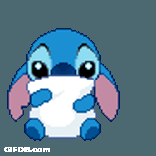 Stitch Love Soft Pillow So Much GIF