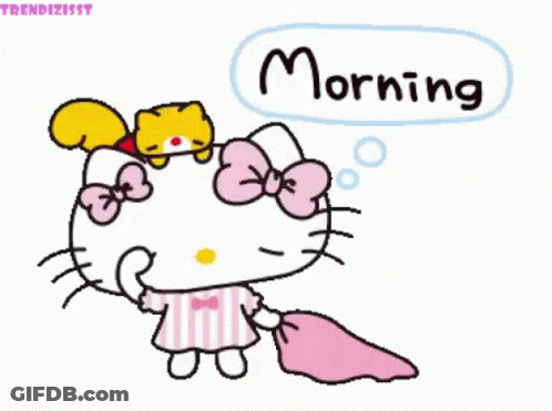 Stitch Peeking From Under Blanket Saying Good Morning GIF