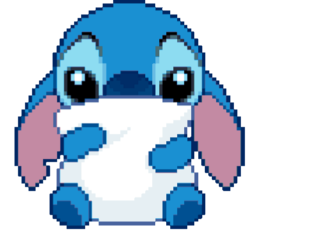 Stitch Pillow Hug Sticker GIF