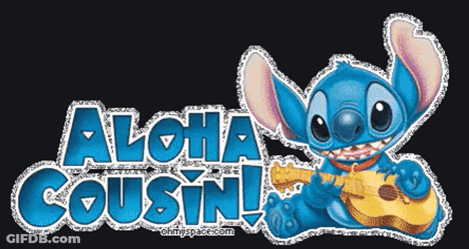 Stitch Said Aloha Cousin GIF