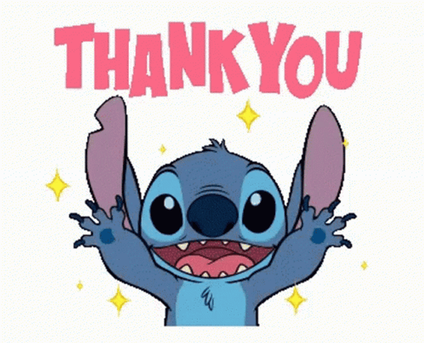 Stitch Saying Thank You GIF