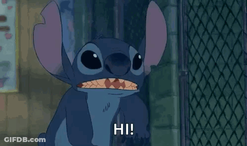 Stitch Smiling Saying Hi GIF