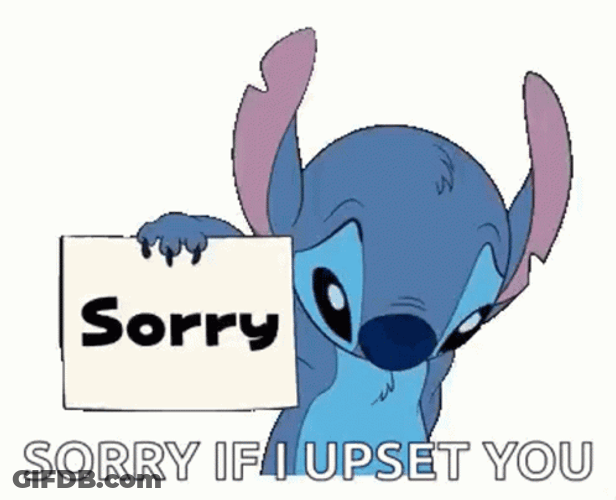 Stitch Sorry If I Upset You GIF