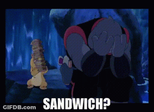 Stitch Surrounded By Love Speech Bubbles GIF