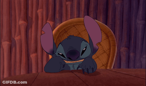 Stitch With Mouth Open Showing Teeth GIF