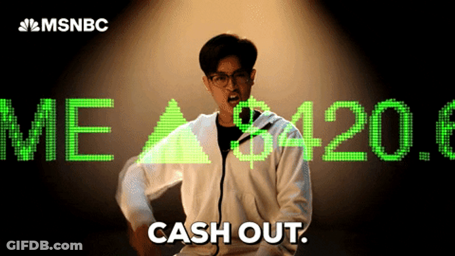 Stock Market Cash Out Invest Money GIF